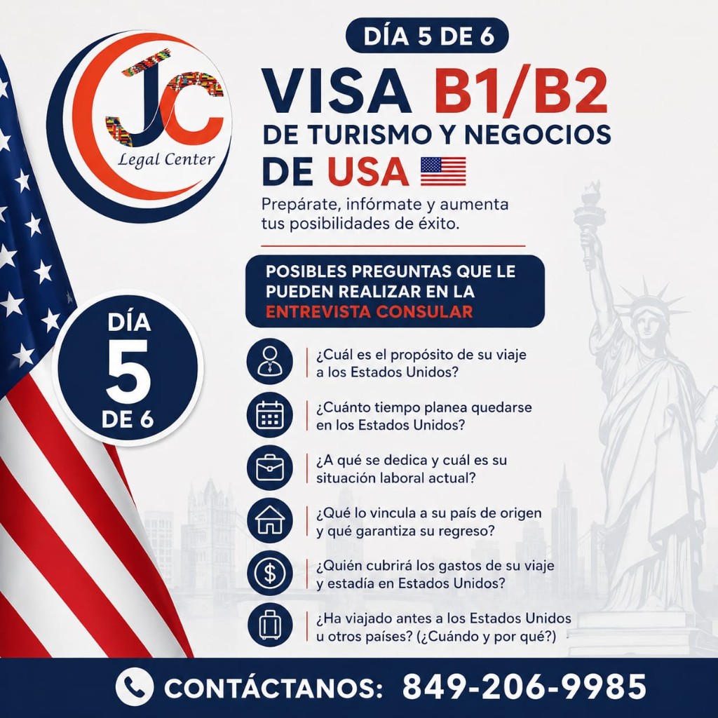 Posibles preguntas en la entrevista consular para visa B1/B2